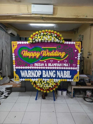 Papan Bunga di Sentul International Convention Center