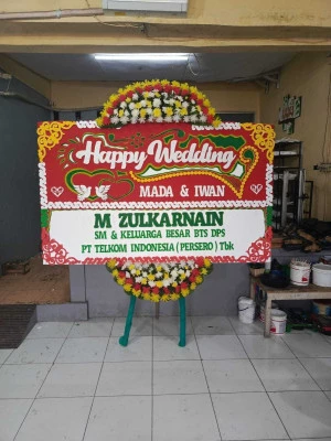 Papan Bunga di Sentul International Convention Center