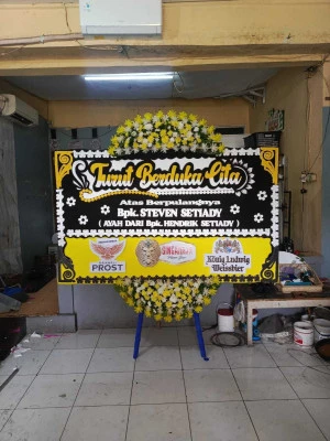 Papan Bunga di Sentul International Convention Center