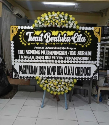 Papan Bunga di Sentul International Convention Center