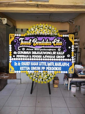 Papan Bunga di Sentul International Convention Center
